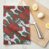rendieren theedoek (Quarter Fold)