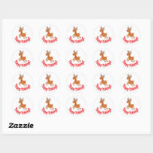 Rendieren vakantie sticker (Vel)