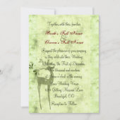 rendieren vakantie winter bruiloft uitnodiging (Voorkant)