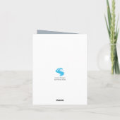 Rendieren Versierd voor de Feestdagen Kaart (Achterkant)