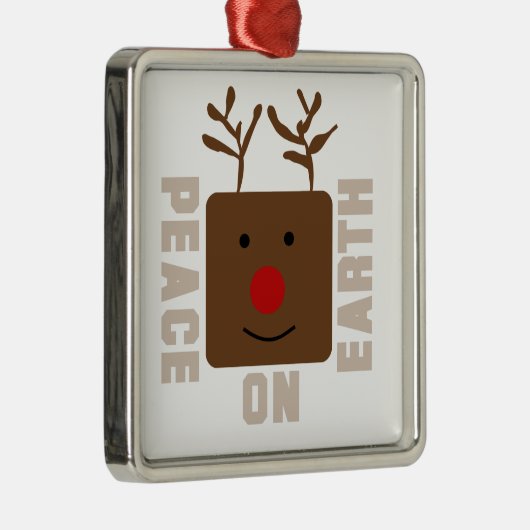 Rendieren Vrede op Aarde Ornament (Rechts)