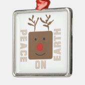 Rendieren Vrede op Aarde Ornament (Links)