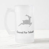 Rendieren vrijgemaakt voor opstijgen matglas bierpul (Links)