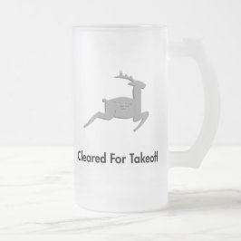 Rendieren vrijgemaakt voor opstijgen matglas bierpul