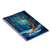 Rendieren Vrolijk kerstlicht Notitieboek (Rechterzijde)