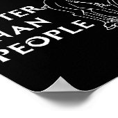 Rendieren zijn beter dan mensen plezier kerst Rei Poster (Hoek)