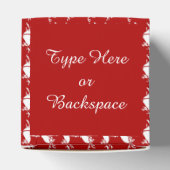 rendierenkaart kerstcadeaudozen aanpassen bedankdoosjes (Bovenkant)