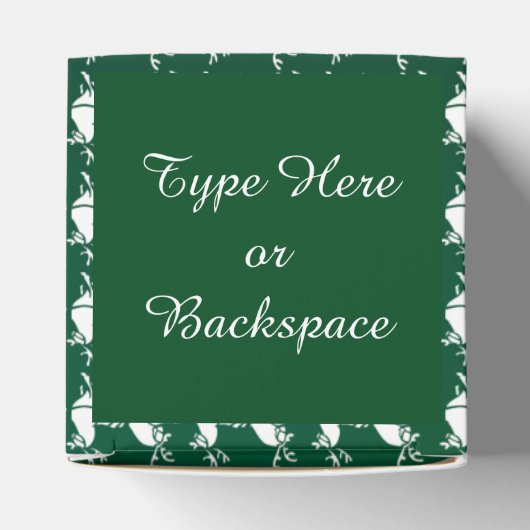 rendierenkaart kerstcadeaudozen aanpassen bedankdoosjes (Bovenkant)