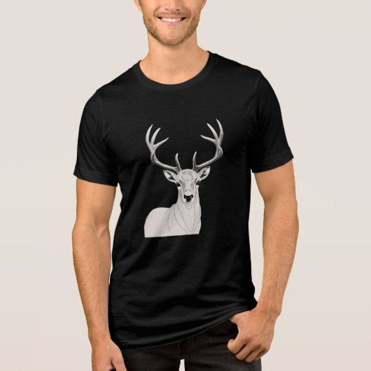 Rendierent-shirt Tri-Blend Shirt (Voorkant)