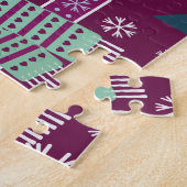Rendierfamilie Winterpuzzel Legpuzzel (Zijkant)