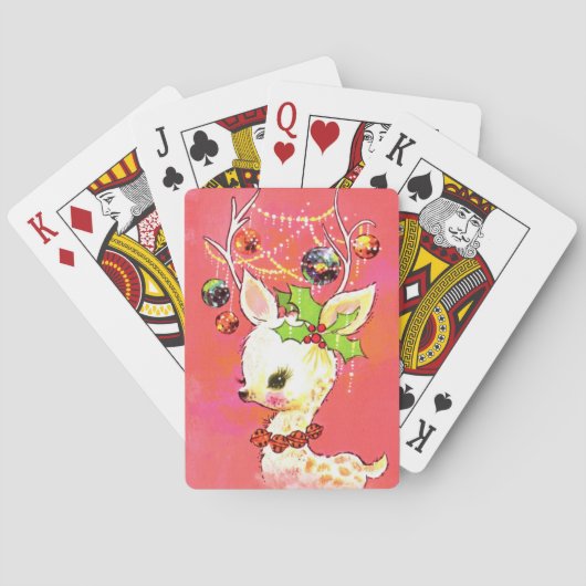 rendierfeestdag pokerkaarten (Achterkant)