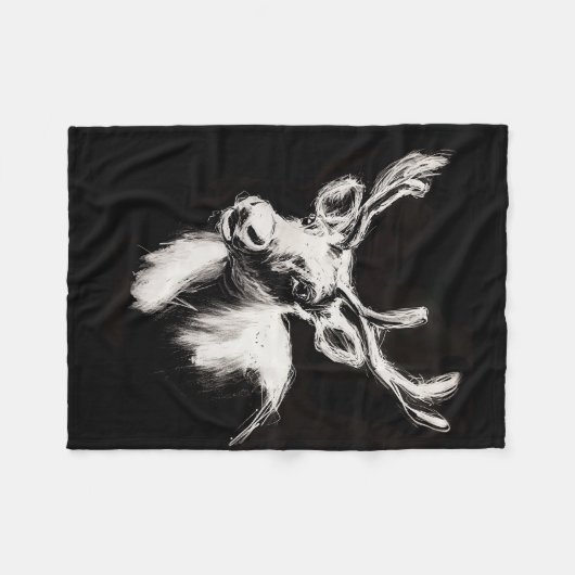 Rendierfleecedeken Fleece Deken (Voorkant (Horizontaal))