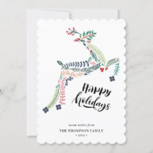 RendierFloral | Poinsettia Pine Bough Happy