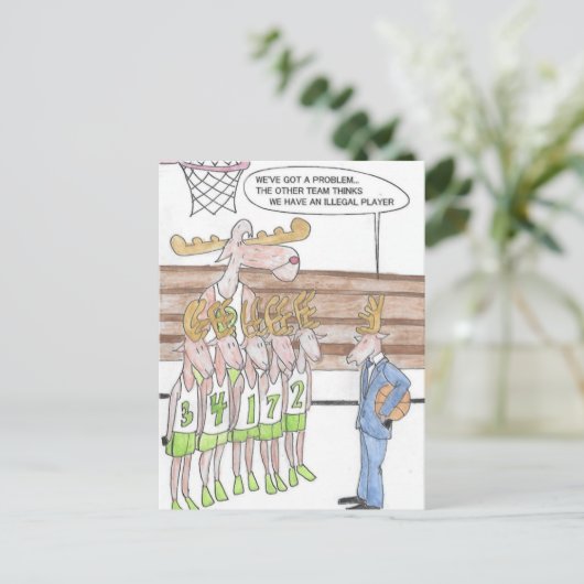 rendiergames briefkaart (Staand voorkant)