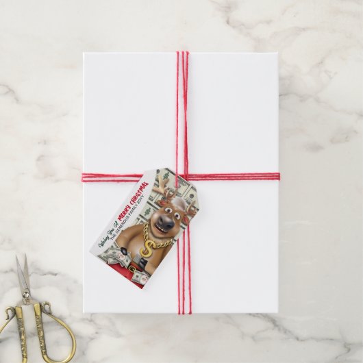 rendiergeld cadeaulabel (Met Touw)