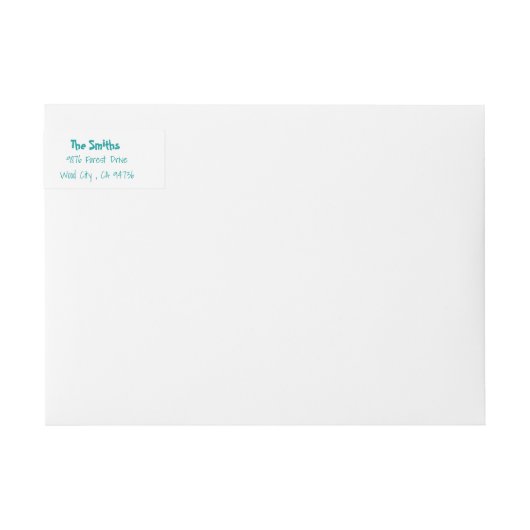 rendiergepersonaliseerde adresetiketten (Voorkant)