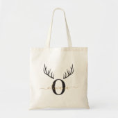 rendiergewei | Elegant monogram kerst Tote Bag (Voorkant)