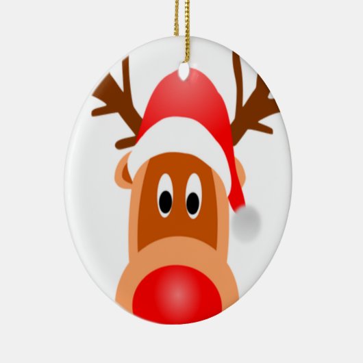 rendiergezicht op keramisch ornament (Rechts)