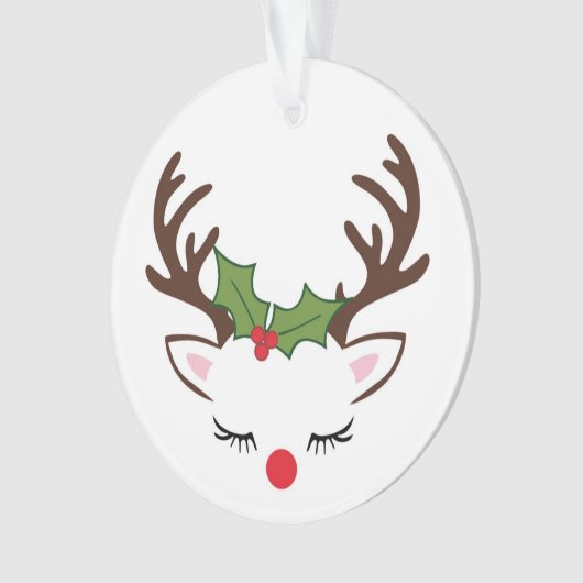 rendiergezicht ornament (voorkant)