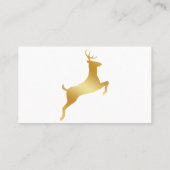 Rendiergouden silhouette visitekaartje (Achterkant)