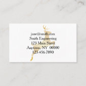 Rendiergouden silhouette visitekaartje (Voorkant)