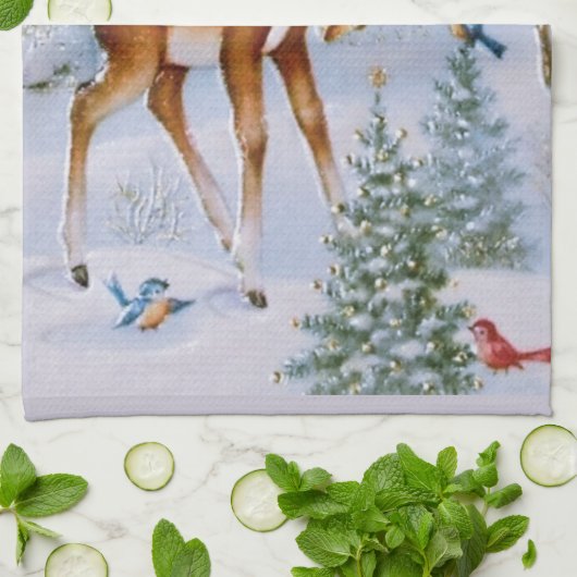 rendierhanddoek theedoek (Gevouwen)