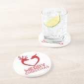 rendierhart zandsteen onderzetter (Zijkant)