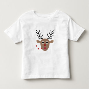 rendierharten Kisses Festive Kerstmis Cute Kinder Shirts