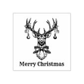 rendierherten gewei vrolijk kerstfeest rubberstempel (Afrduk)