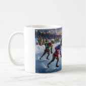 Rendierhockey, koffiemok (Links)
