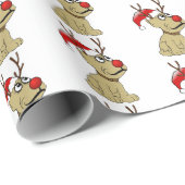 Rendierhond Kerstmis Cadeaupapier (Rol Hoek)