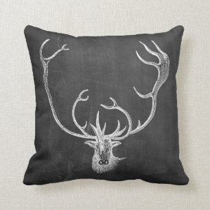 rendierhoofd Antler Chalkboard Kussen