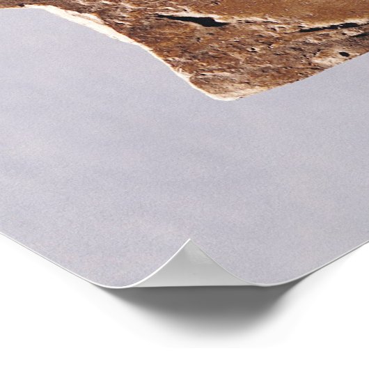 rendierhoorn gekaard met herten en luipend poster (Hoek)