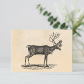  rendierillustratie - Kerstmis van 1800 Kaart (Staand voorkant)