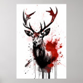 Rendierinkt schilderen poster (Voorkant)