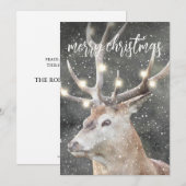 rendierkaart winterwinterwinterwintervakantie feestdagenkaart (Voorkant / Achterkant)