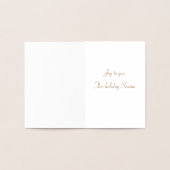 Rendierkaarten voor gouden kerstkaarten folie kaarten (Binnen)