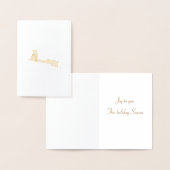 Rendierkaarten voor gouden kerstkaarten folie kaarten (Display)