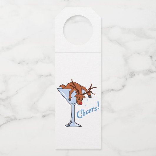 rendierkaas flessenhanger (Voorkant)