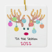 rendierkeramisch siermiddel keramisch ornament (Voorkant)