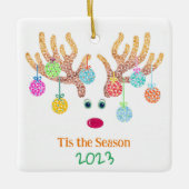 rendierkeramisch siermiddel keramisch ornament (Voorkant)