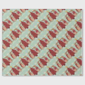  rendierkerst cadeaupapier (Vlak)