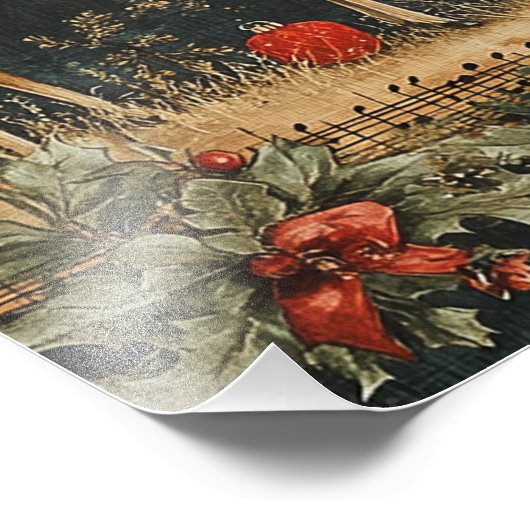 rendierkerst foto afdruk (Hoek)