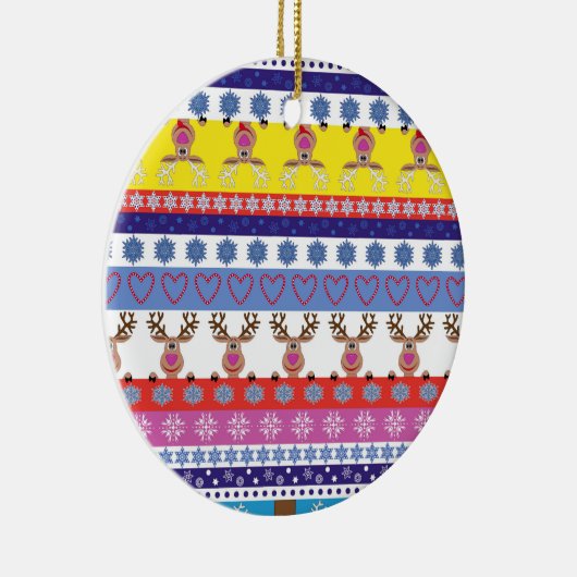 rendierkerst keramisch ornament (Rechts)