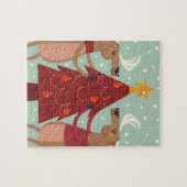 rendierkerst legpuzzel (Horizontaal)