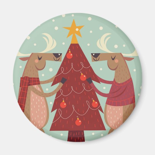  rendierkerst magneet (Voorkant)