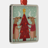  rendierkerst metalen ornament (Rechts)