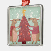  rendierkerst metalen ornament (Links)