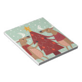  rendierkerst notitieblok (Schuin)