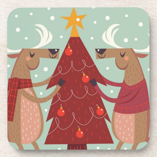  rendierkerst onderzetter (Voorkant)